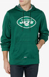 ZUBAZ NEW YORK JETS NFL MEN'S TEAM COLOR HOODIE WITH TEAM CAMO LINER-XXL