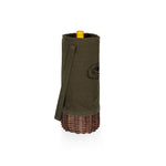 Kansas Jayhawks - Malbec Insulated Canvas and Willow Wine Bottle Basket