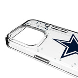 Dallas Cowboys Confetti Clear Phone Case for Apple iPhone
