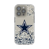 Dallas Cowboys Confetti Clear Phone Case for Apple iPhone