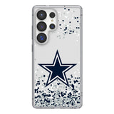 Dallas Cowboys Confetti Clear Phone Case for Samsung Galaxy