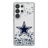 Dallas Cowboys Confetti Clear Phone Case for Samsung Galaxy