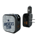 Dallas Cowboys Deco 2 in 1 USB A/C Charger