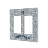 Dallas Cowboys Deco Hidden-Screw Light Switch Plate