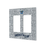 Dallas Cowboys Deco Hidden-Screw Light Switch Plate