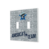 Dallas Cowboys Deco Hidden-Screw Light Switch Plate