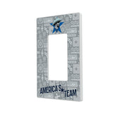 Dallas Cowboys Deco Hidden-Screw Light Switch Plate
