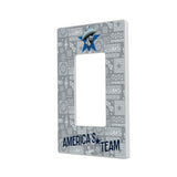 Dallas Cowboys Deco Hidden-Screw Light Switch Plate