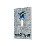 Dallas Cowboys Deco Hidden-Screw Light Switch Plate