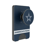 Dallas Cowboys Endzone Solid PopSockets MagSafe-Compatible PopWallet+