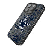 Dallas Cowboys Paisley Black Bling Phone Case for Apple iPhone