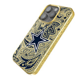 Dallas Cowboys Paisley Bling Phone Case for Apple iPhone