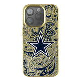 Dallas Cowboys Paisley Bling Phone Case for Apple iPhone