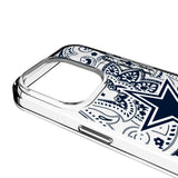 Dallas Cowboys Paisley Clear Phone Case for Apple iPhone