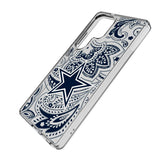 Dallas Cowboys Paisley Clear Phone Case for Samsung Galaxy