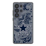 Dallas Cowboys Paisley Clear Phone Case for Samsung Galaxy