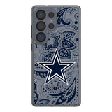 Dallas Cowboys Paisley Clear Phone Case for Samsung Galaxy