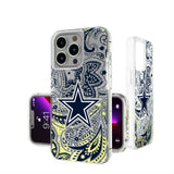 Dallas Cowboys Paisley Glitter Phone Case for Apple iPhone