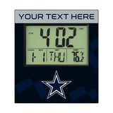 Dallas Cowboys Personalized Color Block Wall Clock
