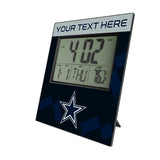 Dallas Cowboys Personalized Color Block Wall Clock