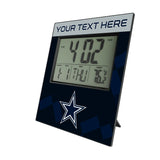 Dallas Cowboys Personalized Color Block Wall Clock