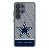 Dallas Cowboys Personalized EndZone Plus Clear Phone Case for Samsung Galaxy