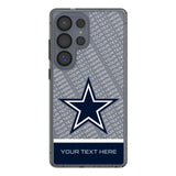 Dallas Cowboys Personalized EndZone Plus Clear Phone Case for Samsung Galaxy