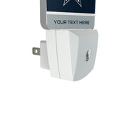 Dallas Cowboys Personalized Endzone Solid Night Light 2-Pack