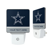 Dallas Cowboys Personalized Endzone Solid Night Light 2-Pack