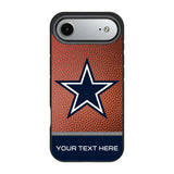 Dallas Cowboys Personalized Football Bump Phone Case for Apple iPhone 17 Series