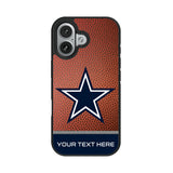 Dallas Cowboys Personalized Football Bump Phone Case for Apple iPhone 17 Series