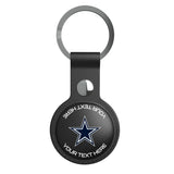 Dallas Cowboys Personalized Insignia Black Airtag Holder