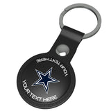 Dallas Cowboys Personalized Insignia Black Airtag Holder