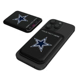 Dallas Cowboys Personalized Insignia Black Magnetic Credit Card Wallet