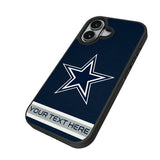 Dallas Cowboys Personalized Stripe Bump Phone Case for Apple iPhone