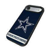 Dallas Cowboys Personalized Stripe Bump Phone Case for Apple iPhone