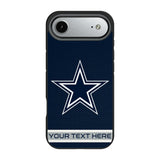 Dallas Cowboys Personalized Stripe Bump Phone Case for Apple iPhone
