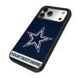 Dallas Cowboys Personalized Stripe Bump Phone Case for Apple iPhone