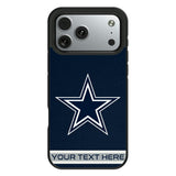 Dallas Cowboys Personalized Stripe Bump Phone Case for Apple iPhone