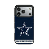 Dallas Cowboys Personalized Stripe Bump Phone Case for Apple iPhone 17 Series