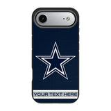 Dallas Cowboys Personalized Stripe Bump Phone Case for Apple iPhone