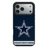 Dallas Cowboys Personalized Stripe Bump Phone Case for Apple iPhone