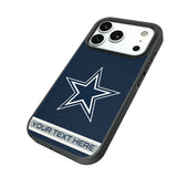 Dallas Cowboys Personalized Stripe Bump Phone Case for Apple iPhone
