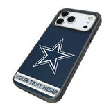 Dallas Cowboys Personalized Stripe Bump Phone Case for Apple iPhone