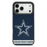 Dallas Cowboys Personalized Stripe Bump Phone Case for Apple iPhone