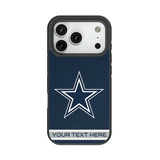 Dallas Cowboys Personalized Stripe Bump Phone Case for Apple iPhone