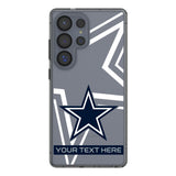 Dallas Cowboys Personalized Tilt Clear Phone Case for Samsung Galaxy
