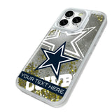 Dallas Cowboys Personalized Tilt Glitter Phone Case for Apple iPhone