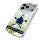 Dallas Cowboys Personalized Tilt Glitter Phone Case for Apple iPhone
