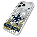 Dallas Cowboys Personalized Tilt Glitter Phone Case for Apple iPhone